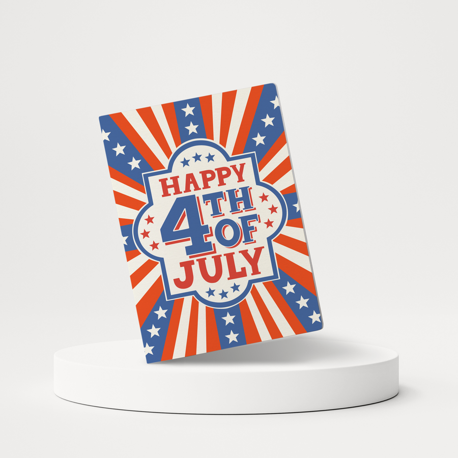 Set of Happy 4th Of July | 4th Of July Greeting Cards | Envelopes Included | 136-GC001 Greeting Card Market Dwellings   