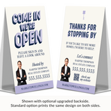 Real Estate A-Frame Sign Directional Sign Market Dwellings