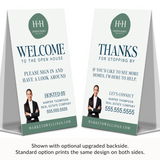 Real Estate A-Frame Sign Directional Sign Market Dwellings