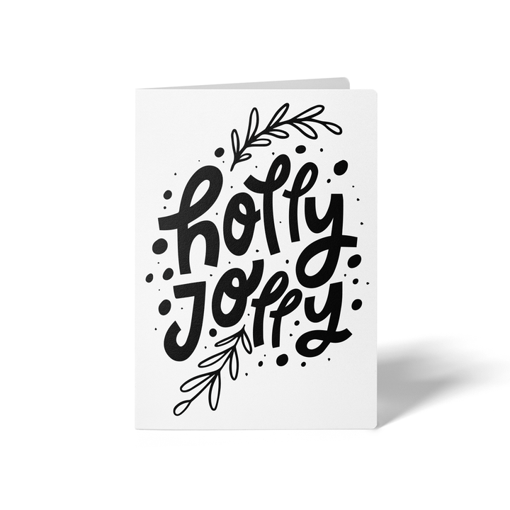 Holly Jolly Greeting Cards | Envelopes Included