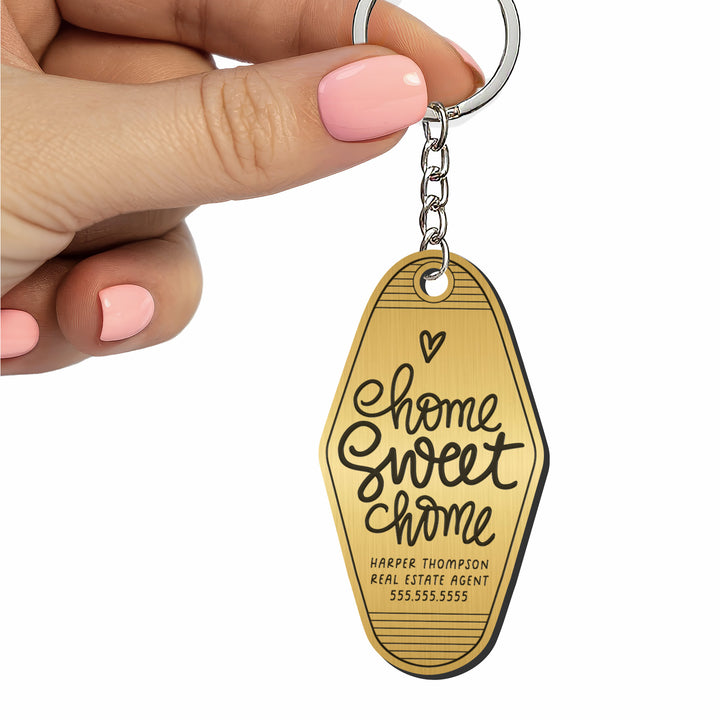 Customizable Home Sweet Home Keychains
