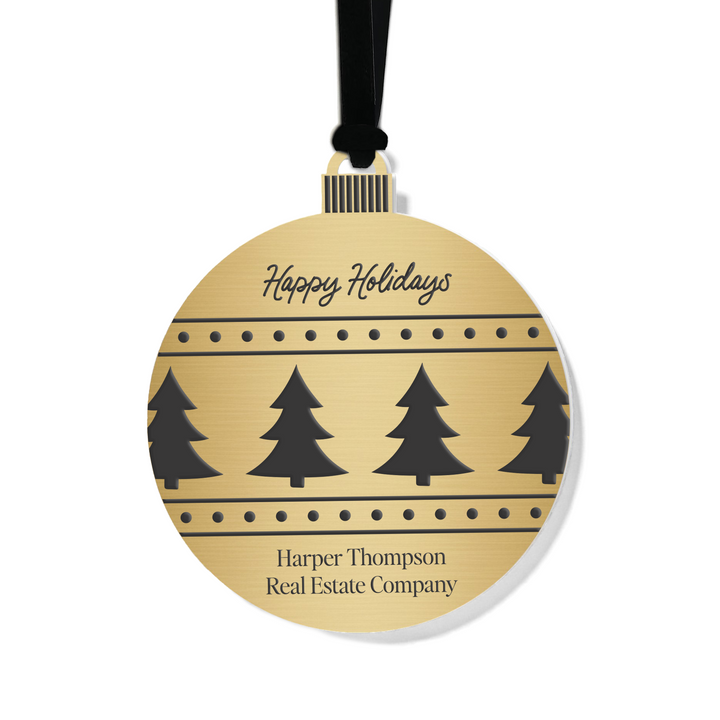 Customizable | Happy Holidays Ornament