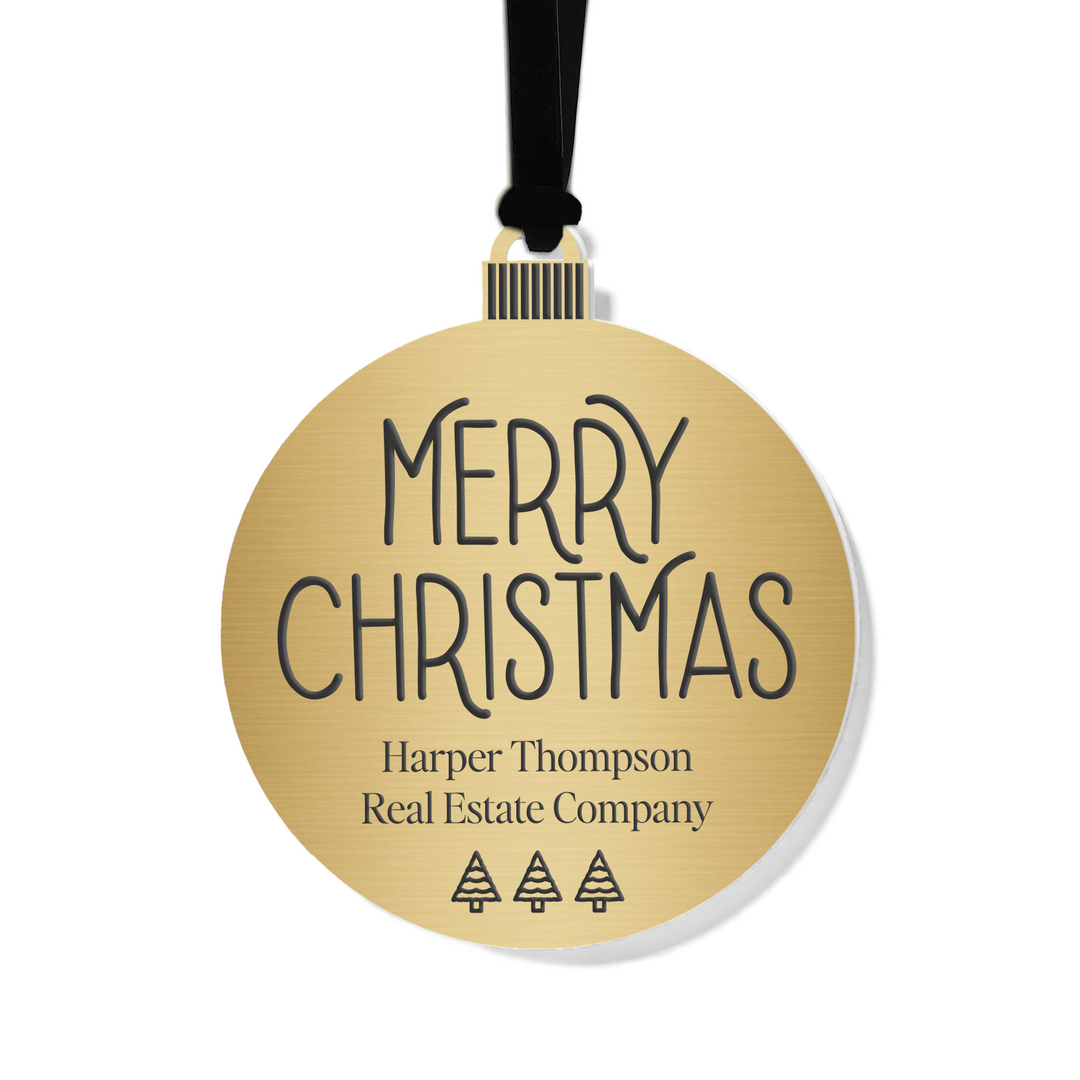 Customizable | Merry Christmas Ornament