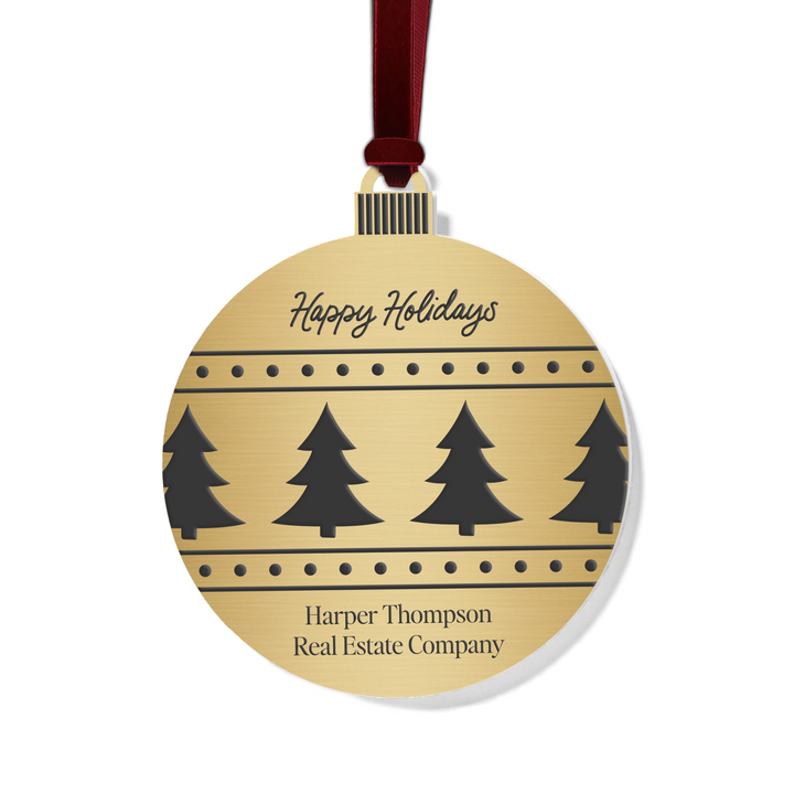 Customizable | Happy Holidays Ornament