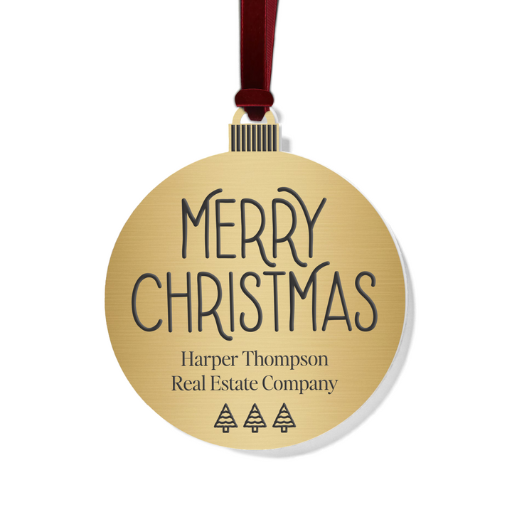 Customizable | Merry Christmas Ornament