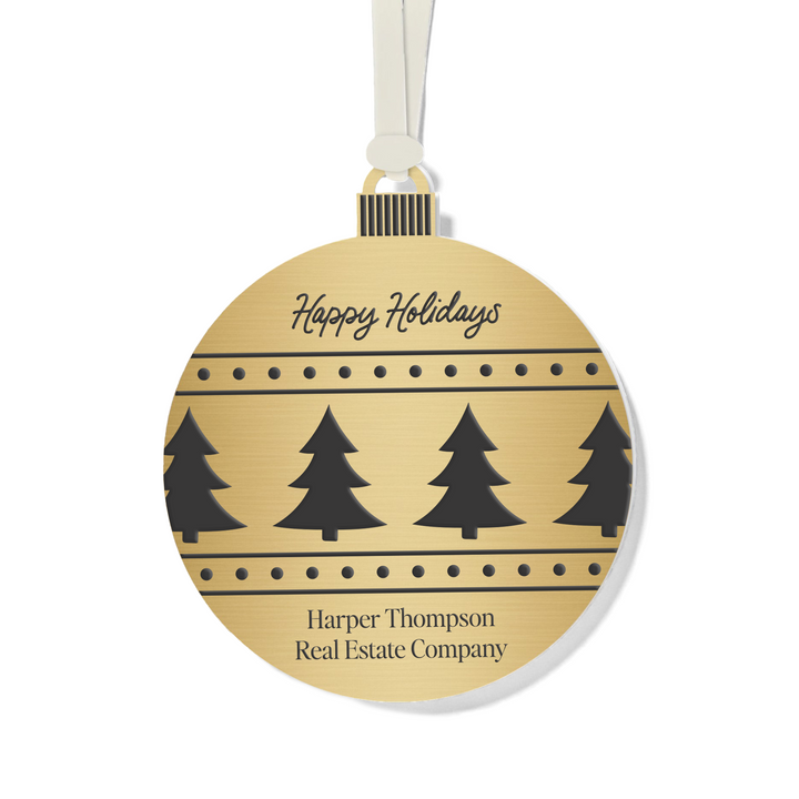 Customizable | Happy Holidays Ornament
