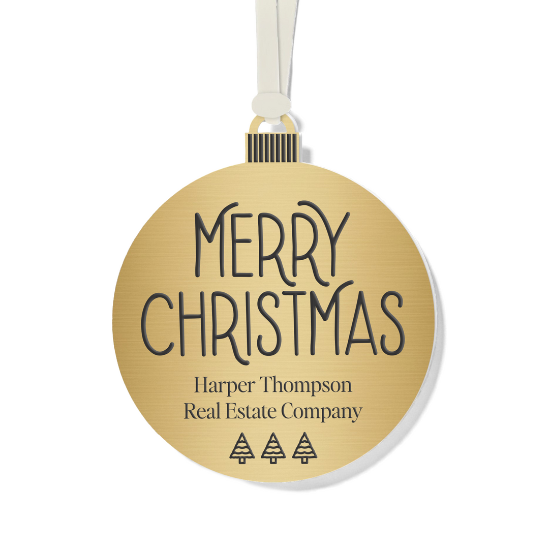 Customizable | Merry Christmas Ornament