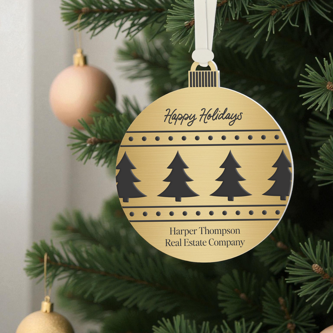 Customizable | Happy Holidays Ornament