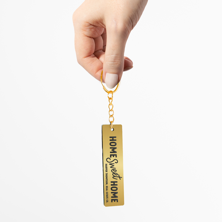 Customizable Home Sweet Home Keychains Keychain Market Dwellings