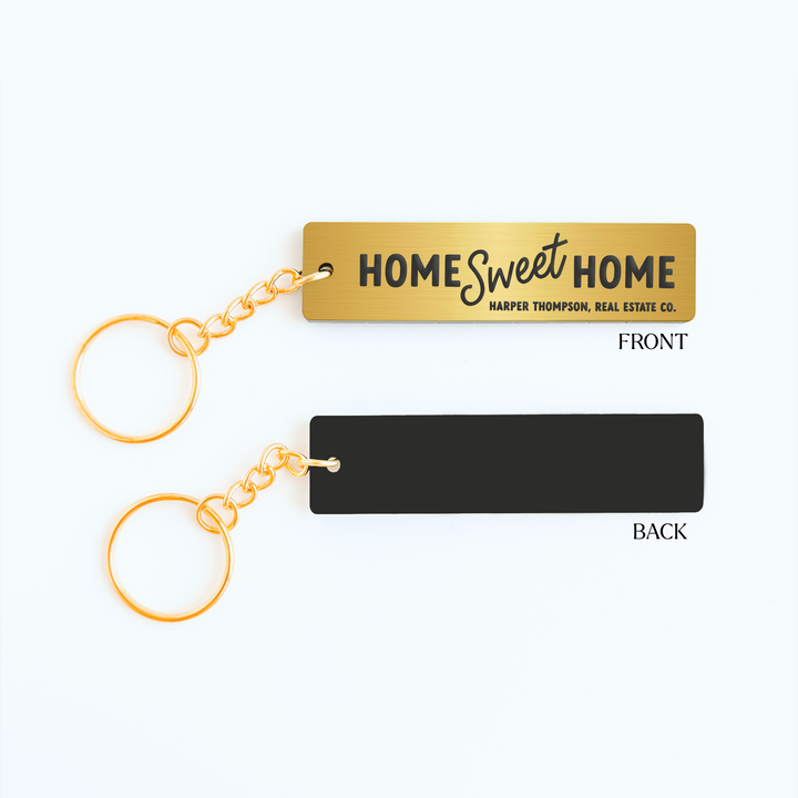 Customizable Home Sweet Home Keychains Keychain Market Dwellings