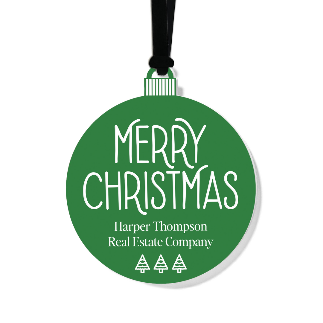 Customizable | Merry Christmas Ornament