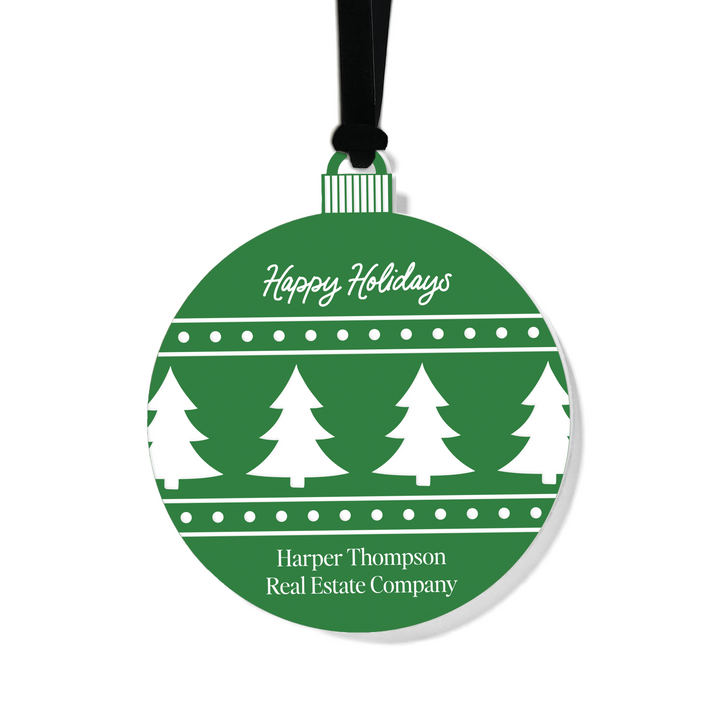 Customizable | Happy Holidays Ornament