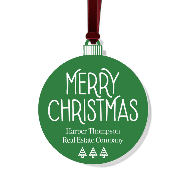 Customizable | Merry Christmas Ornament