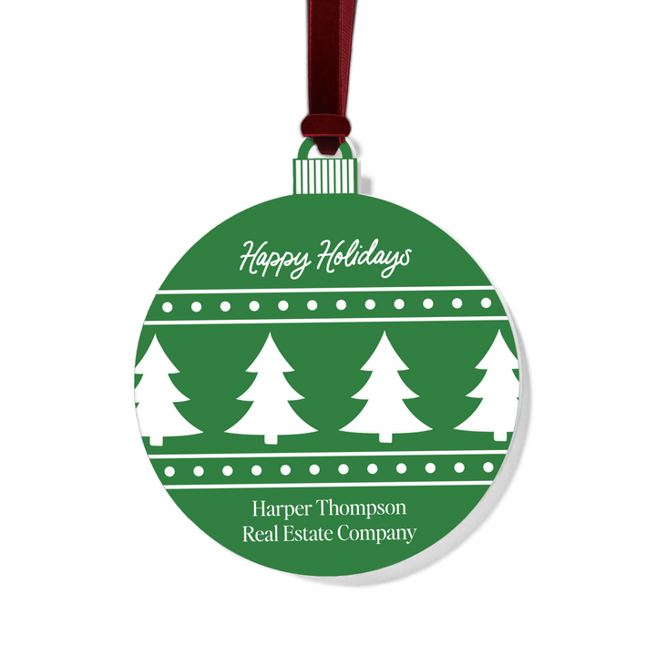 Customizable | Happy Holidays Ornament