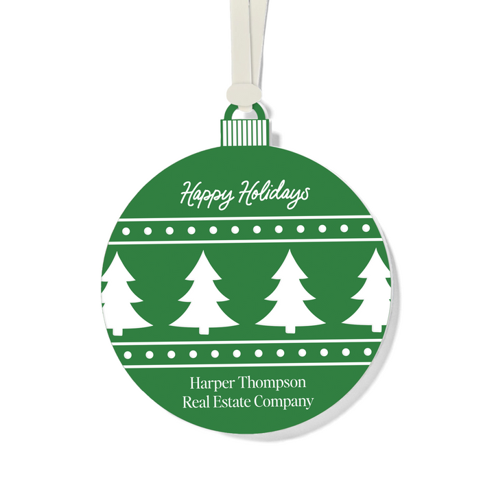 Customizable | Happy Holidays Ornament