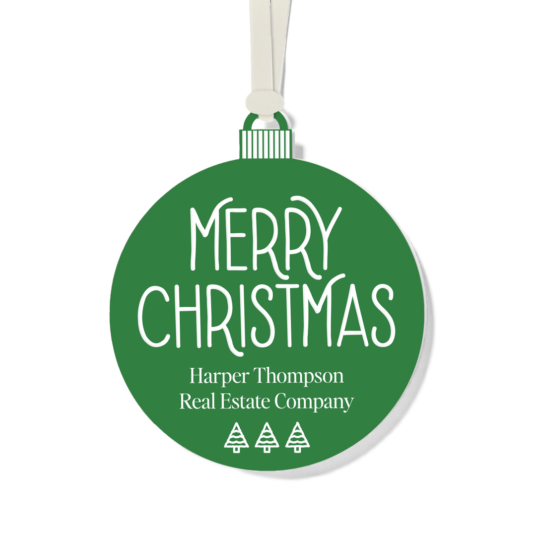 Customizable | Merry Christmas Ornament