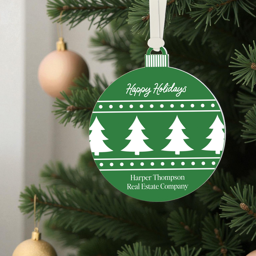 Customizable | Happy Holidays Ornament