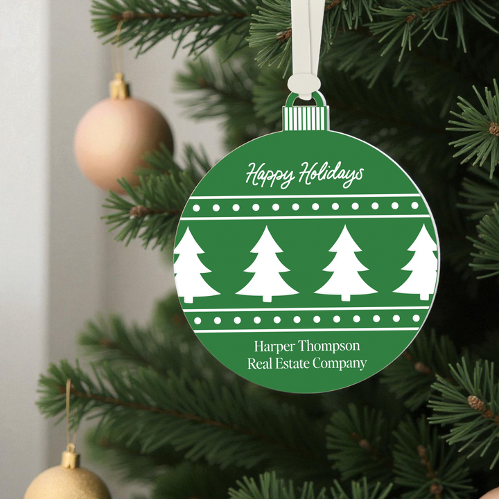 Customizable | Happy Holidays Ornament