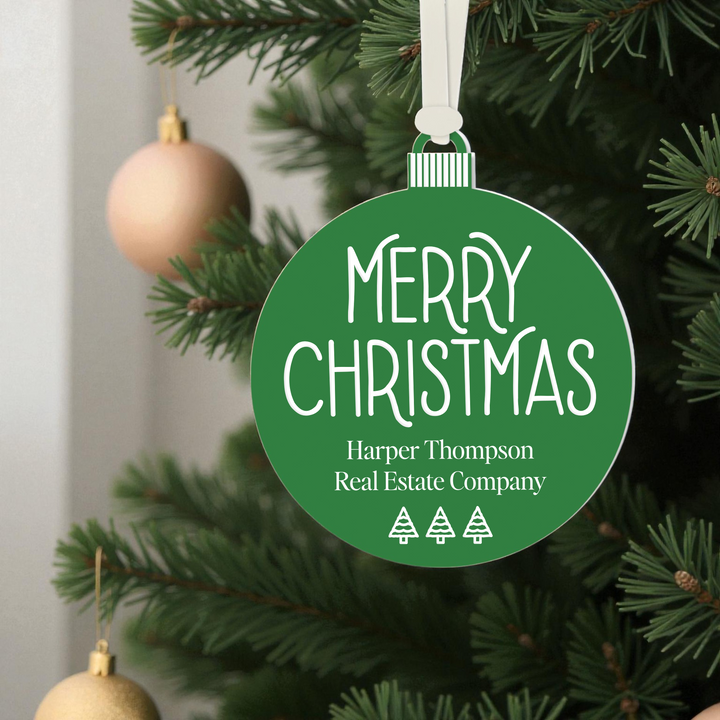 Customizable | Merry Christmas Ornament