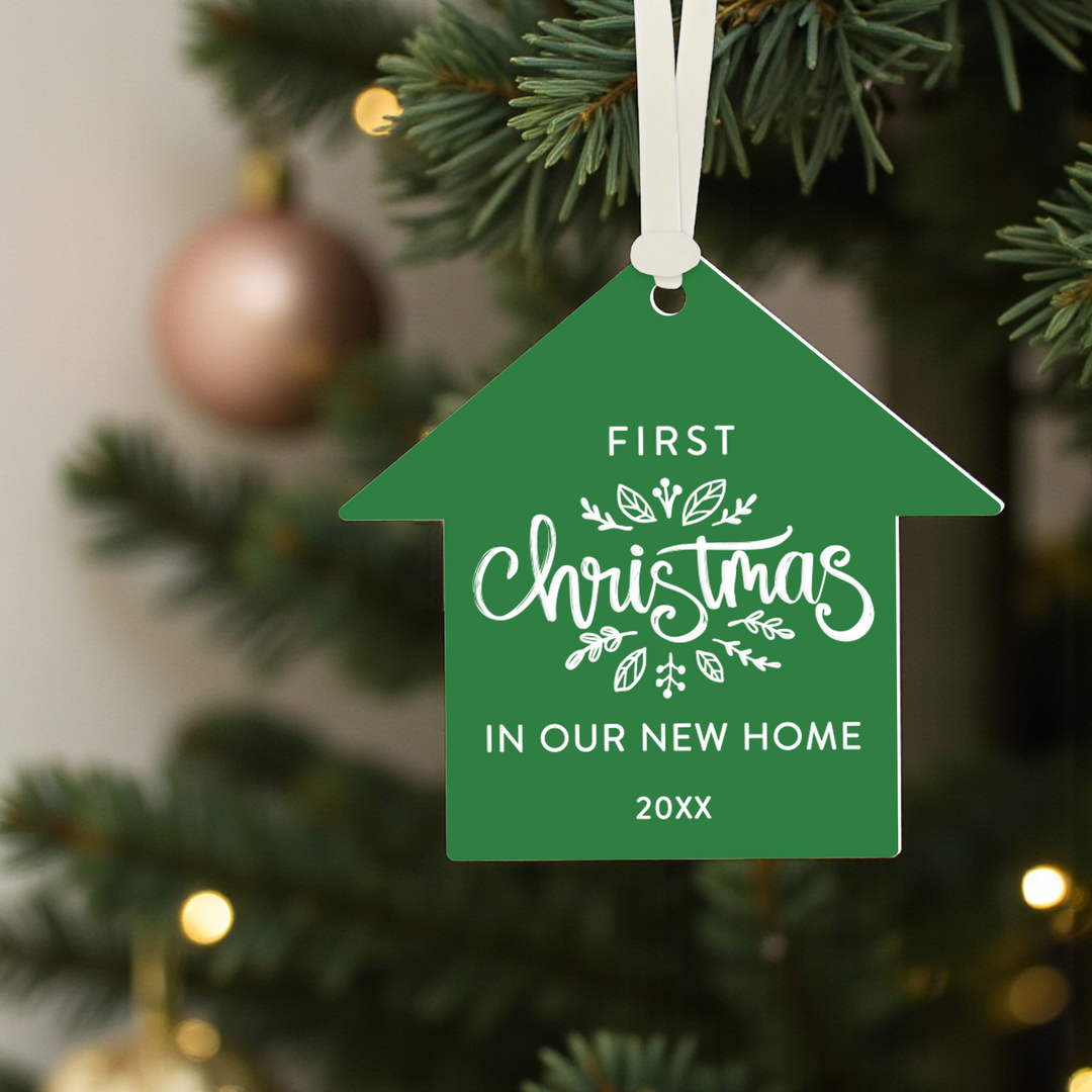Customizable | First Christmas In Our New Home Ornament