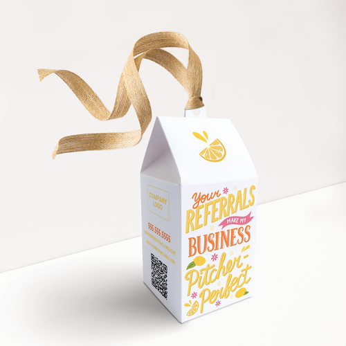 Your Referrals Make My Business Pitcher-Perfect | Real Estate Pop By Boxes Season Pop By Box Market Dwellings