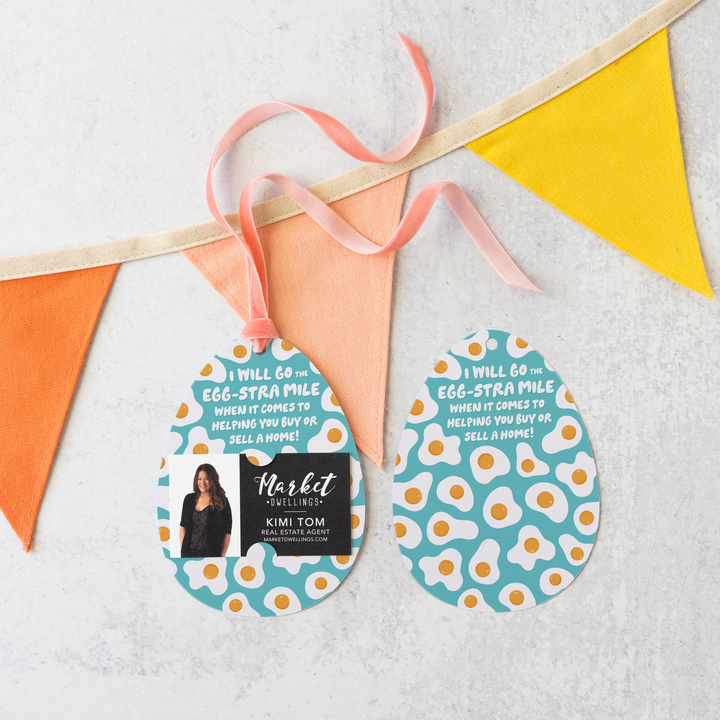 I will go the Egg-Stra mile | Egg Real Estate Gift Tags | 10-GT007-AB Gift Tag Market Dwellings SKY  