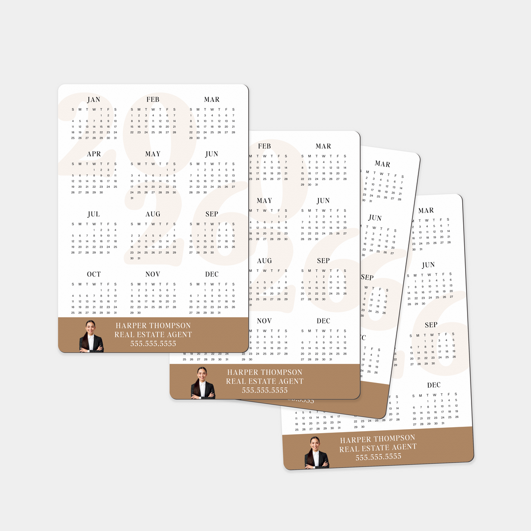 Customizable | 2026 Calendar Refrigerator Magnets Magnet Market Dwellings
