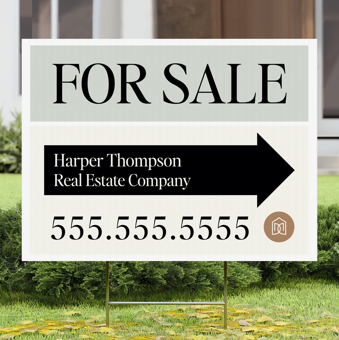 Customizable | Directional Yard Sign