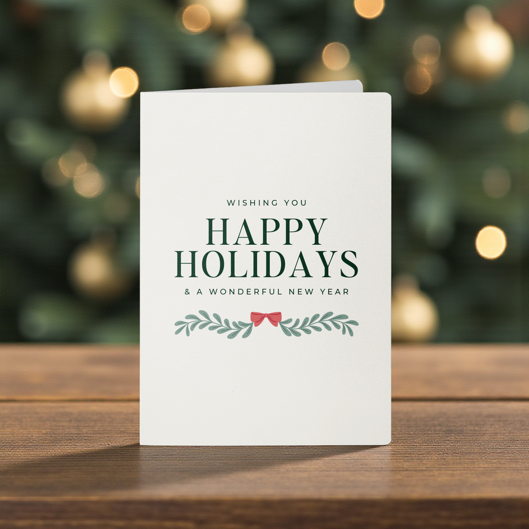 Set of Happy Holidays | Greeting Cards | Envelopes Included Greeting Card Market Dwellings
