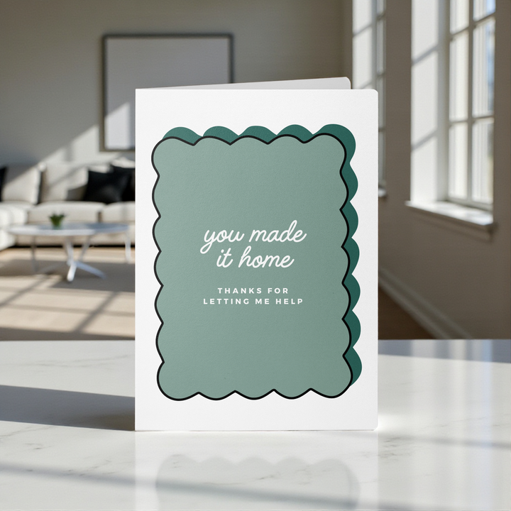 Set of You Made It Home Closing Day Greeting Cards | Envelopes Included