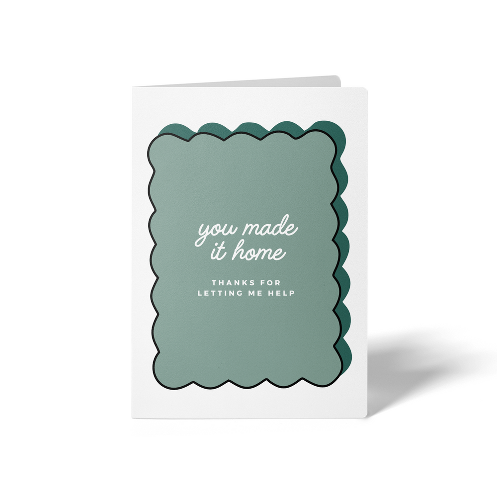 You Made It Home Closing Day | Real Estate & Mortgage Greeting Cards with Envelopes Greeting Card Market Dwellings