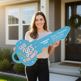 Said Yes to the Address Key Sign Photo Prop Key Sign Market Dwellings