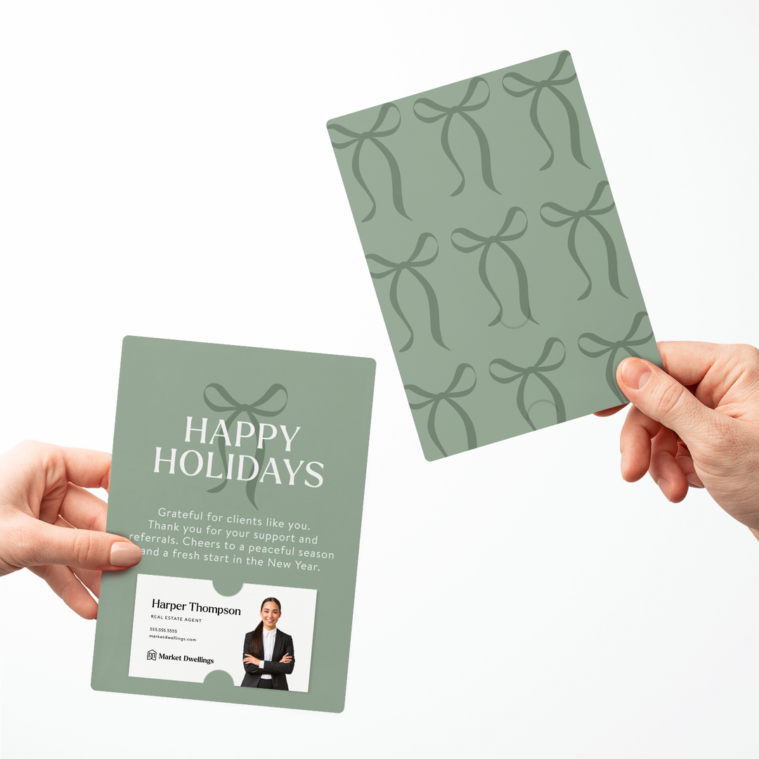 Set of Happy Holidays Mailers | Envelopes Included Mailer Market Dwellings