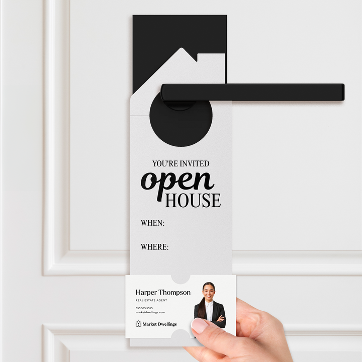 You're invited | Open House Door Hangers