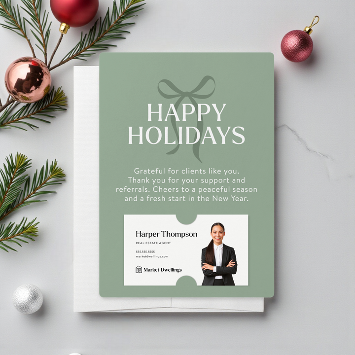 Set of Happy Holidays Mailers | Envelopes Included Mailer Market Dwellings