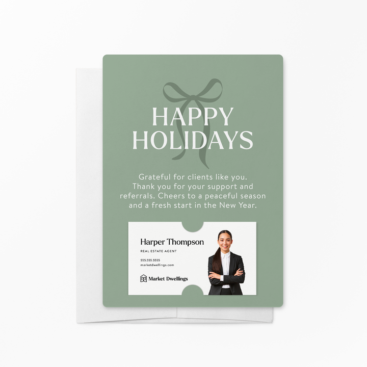 Set of Happy Holidays Mailers | Envelopes Included Mailer Market Dwellings