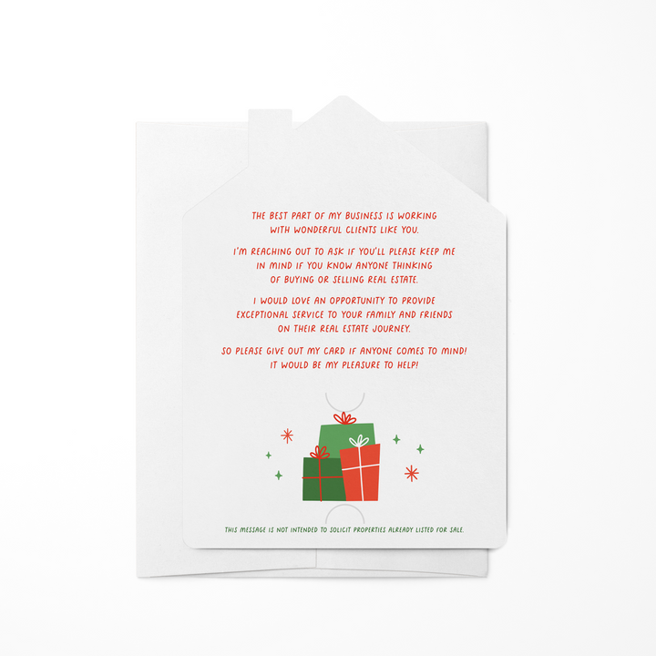 Set of The Best Gift You Could Give this Christmas Is A Referral | Christmas Mailers | Envelopes Included | M92-M001-AB Mailer Market Dwellings