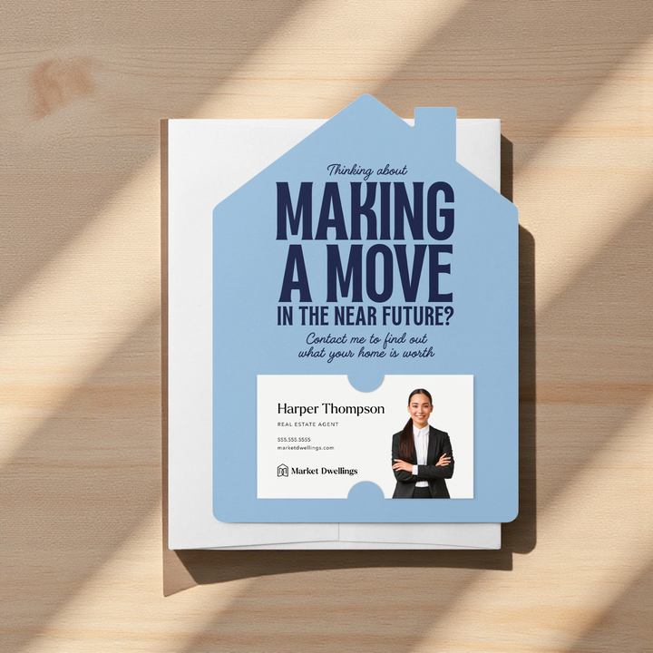 Set of Making a Move Real Estate Mailers | Envelopes Included Mailer Market Dwellings