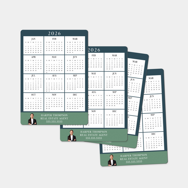 Customizable | 2026 Calendar Refrigerator Magnets Magnet Market Dwellings
