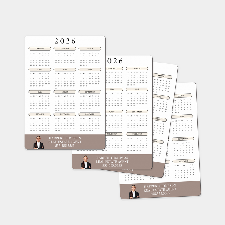 Customizable | 2026 Calendar Refrigerator Magnets Magnet Market Dwellings