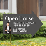 Directional Arrow Yard Sign Directional Sign Market Dwellings