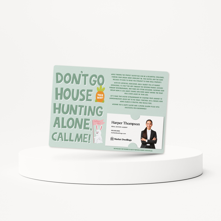 Set of Don't Go House Hunting Alone, Call Me! | Easter Spring Mailers | Envelopes Included | M159-M003 Mailer Market Dwellings   