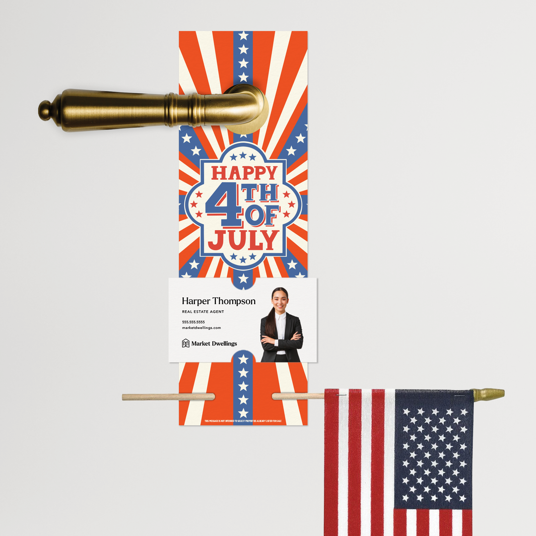 Happy 4th Of July | 4th Of July Door Hangers | 28-DH004 Door Hanger Market Dwellings   