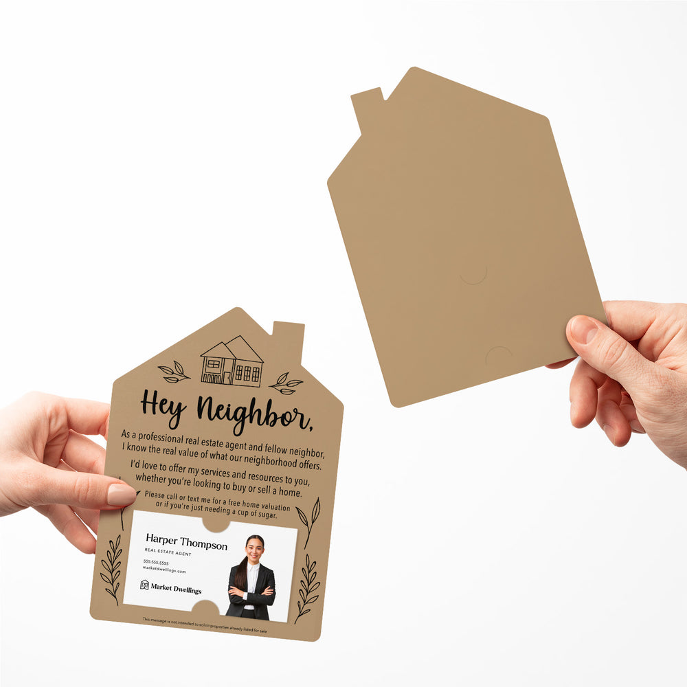 Set of Hey Neighbor Real Estate Mailers | Envelopes Included | M1-M001 Mailer Market Dwellings