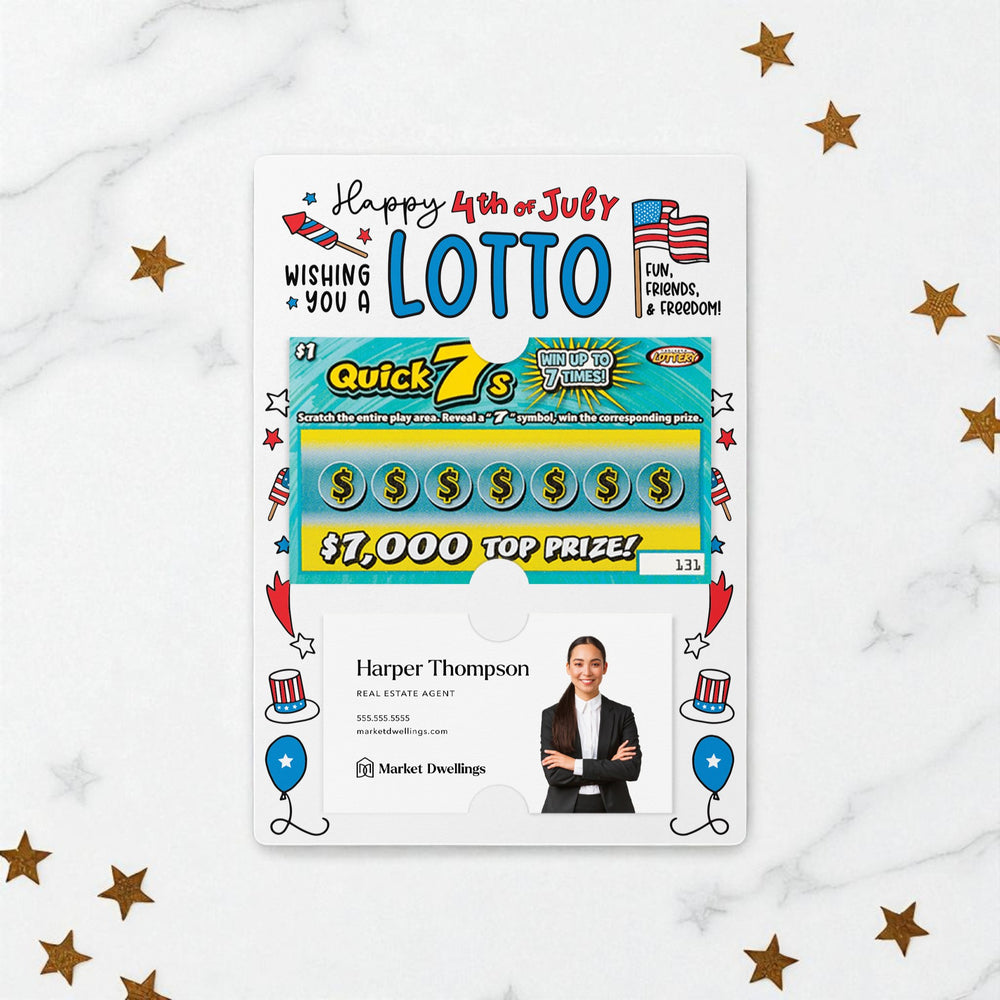 Set of Happy 4th of July Lotto Mailers | Envelopes Included Mailer Market Dwellings