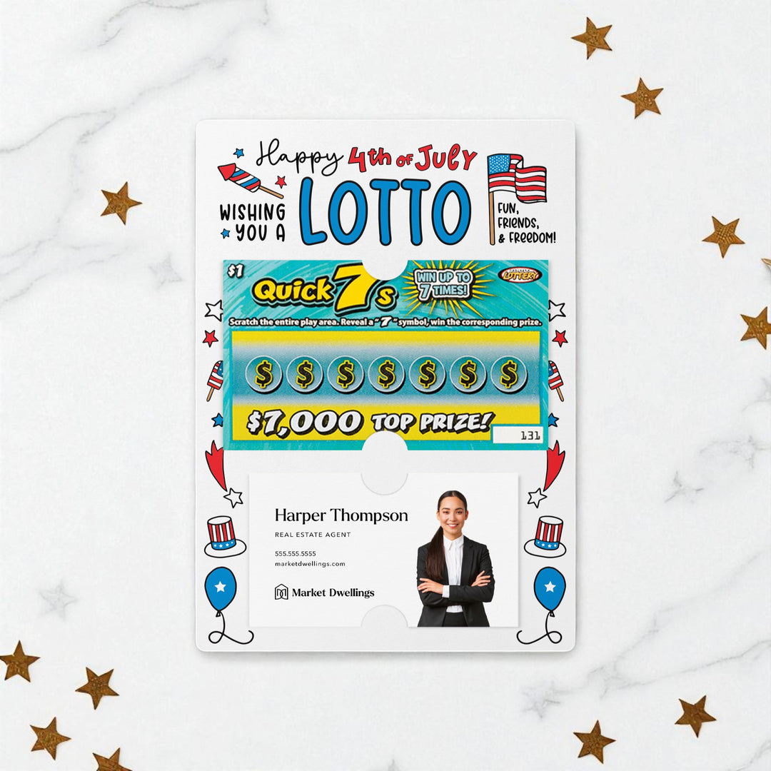 Set of Happy 4th of July Lotto Mailers | Envelopes Included Mailer Market Dwellings