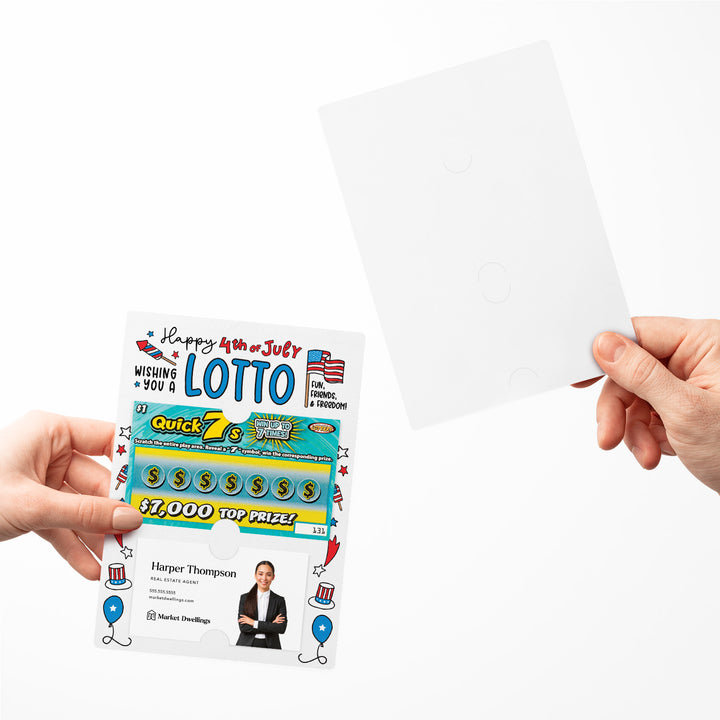 Set of Happy 4th of July Lotto Mailers | Envelopes Included Mailer Market Dwellings