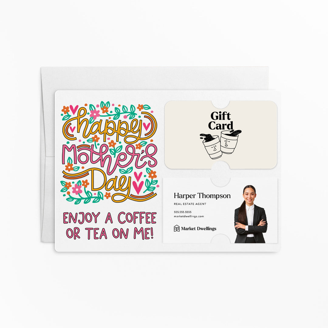 Set of Happy Mother's Day Gift Card & Business Card Holder Mailer | Envelopes Included | M10-M008 Mailer Market Dwellings