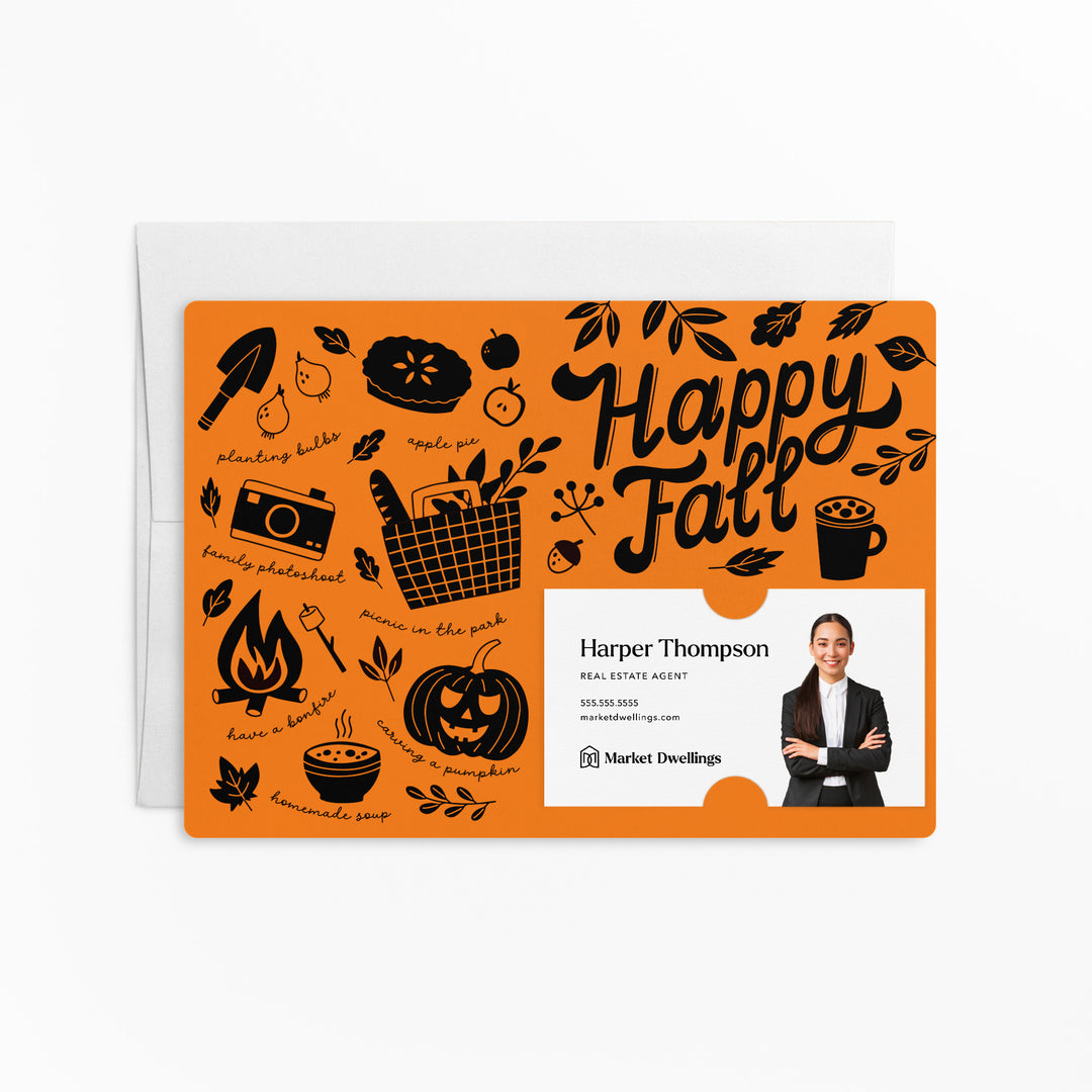 Ideas For Fall Activities Mailers | Envelopes Included | M101-M003 Mailer Market Dwellings CARROT