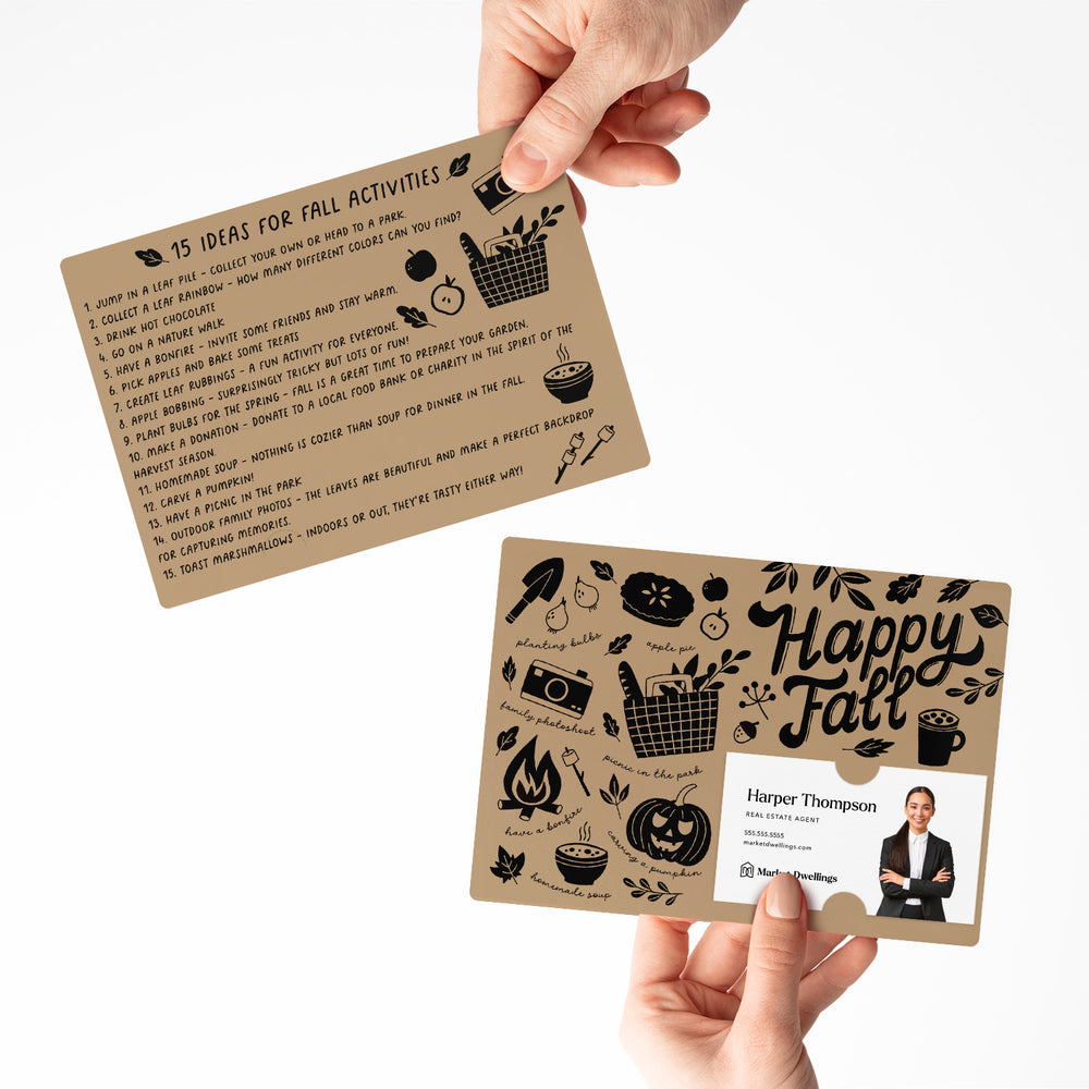 Ideas For Fall Activities Mailers | Envelopes Included | M101-M003 Mailer Market Dwellings